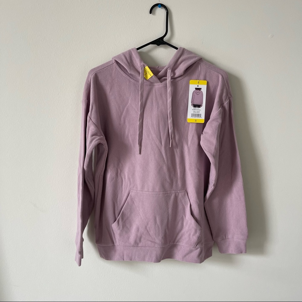 Marc New York Lavender Lilac SUPER SOFT Ribbed Hoodie size S